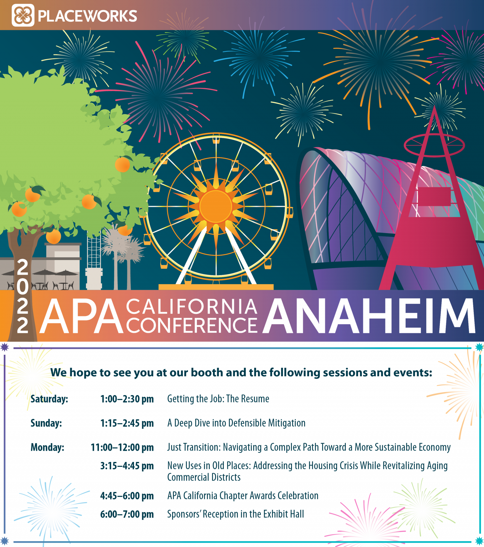 Join Us at the 2022 APA CA Conference Placeworks, Inc.